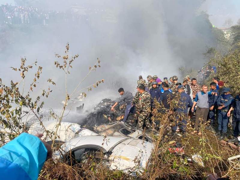 पोखराको विमान दुर्घटनामा मृत्यु भएका ६८ मध्ये ११ को सनाखत 