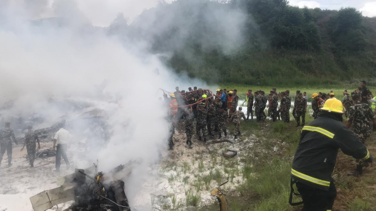 पोखरा उडेको सौर्यको जहाज विमानस्थलमै दुर्घटना