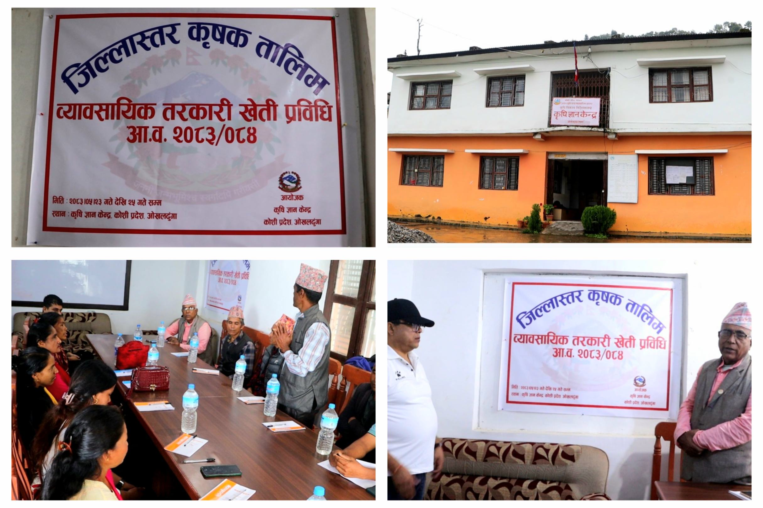 ओखलढुंगामा तरकारी खेतीलाई ब्यावसायिक बनाउने लक्ष्य, कृषकलाई आधुनिक प्रविधिको तालिम